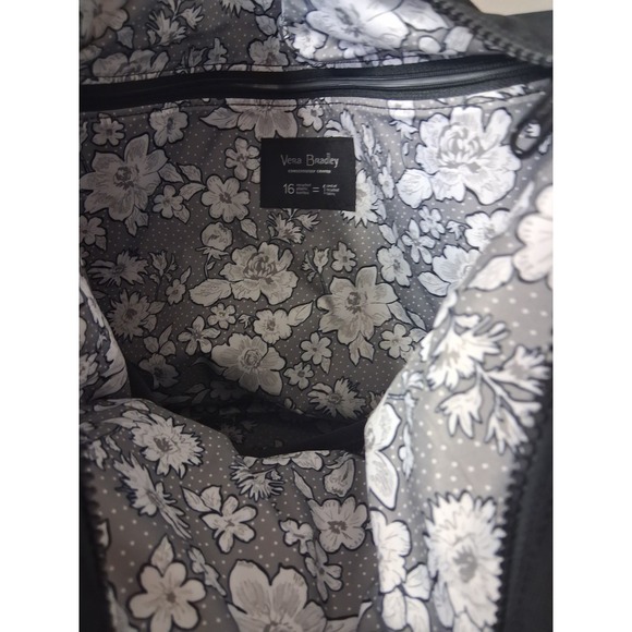 Vera Bradley Lighten Black Travel Tote Bag - Picture 4 of 6